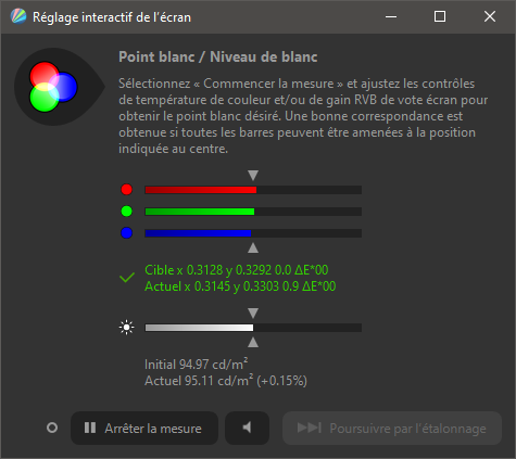 Fig.3 - Calibration manuelle