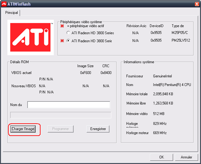 WinFlash : sauvegarder son BIOS