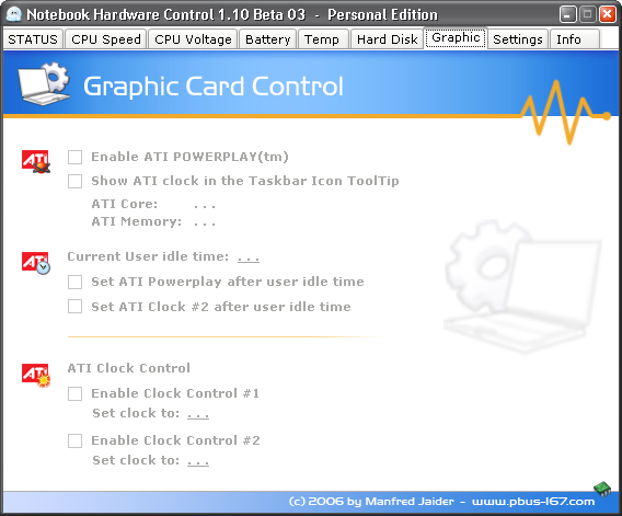 Les options pour les cartes ATI