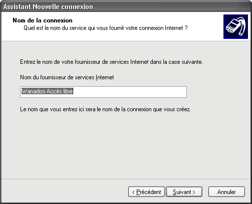 4-Le nom de la connexion