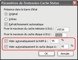 Vider automatiquement le cache de Firefox