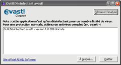 Télécharger Avast! Virus Cleaner Free